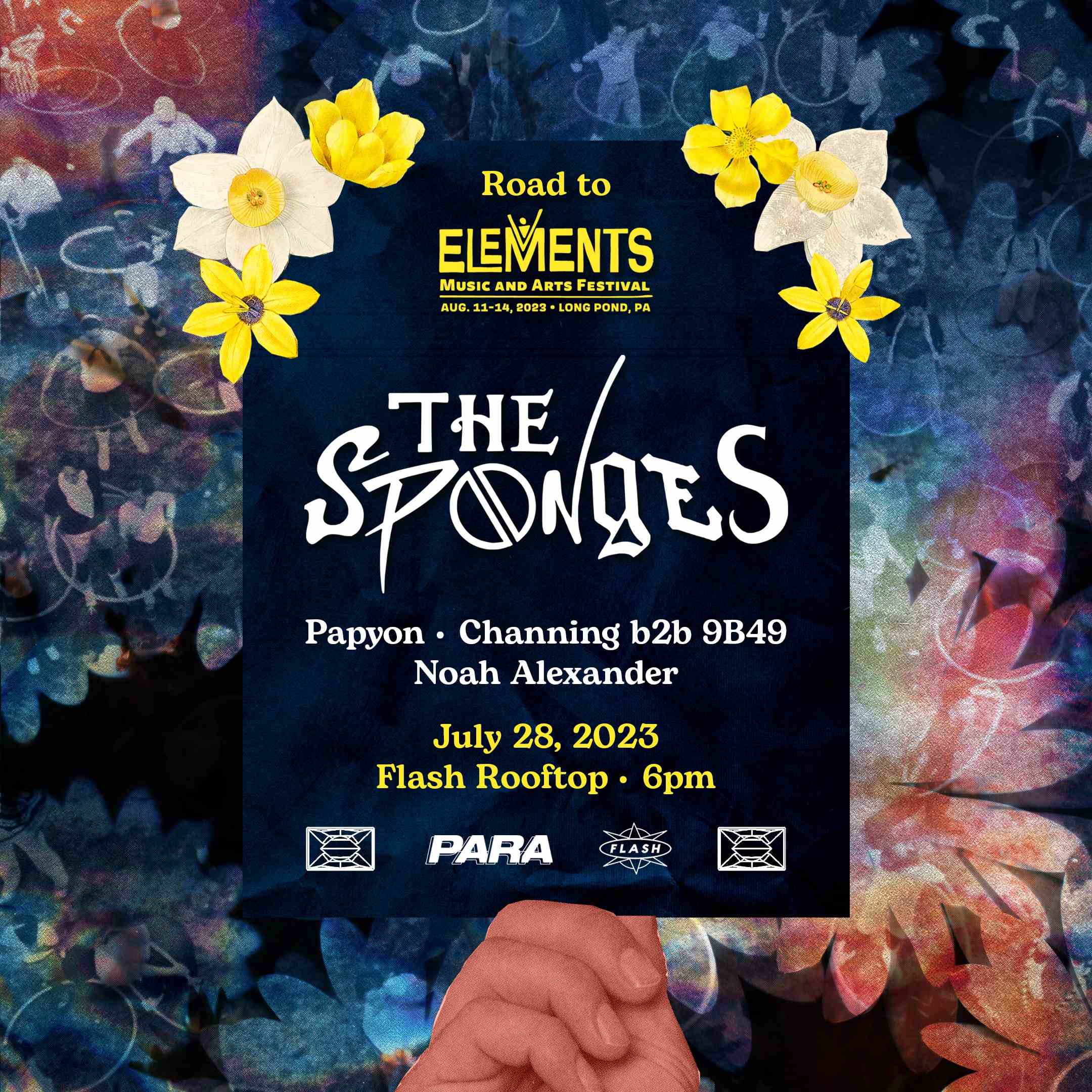 The Sponges at Flash Rooftop (early show) event flyer