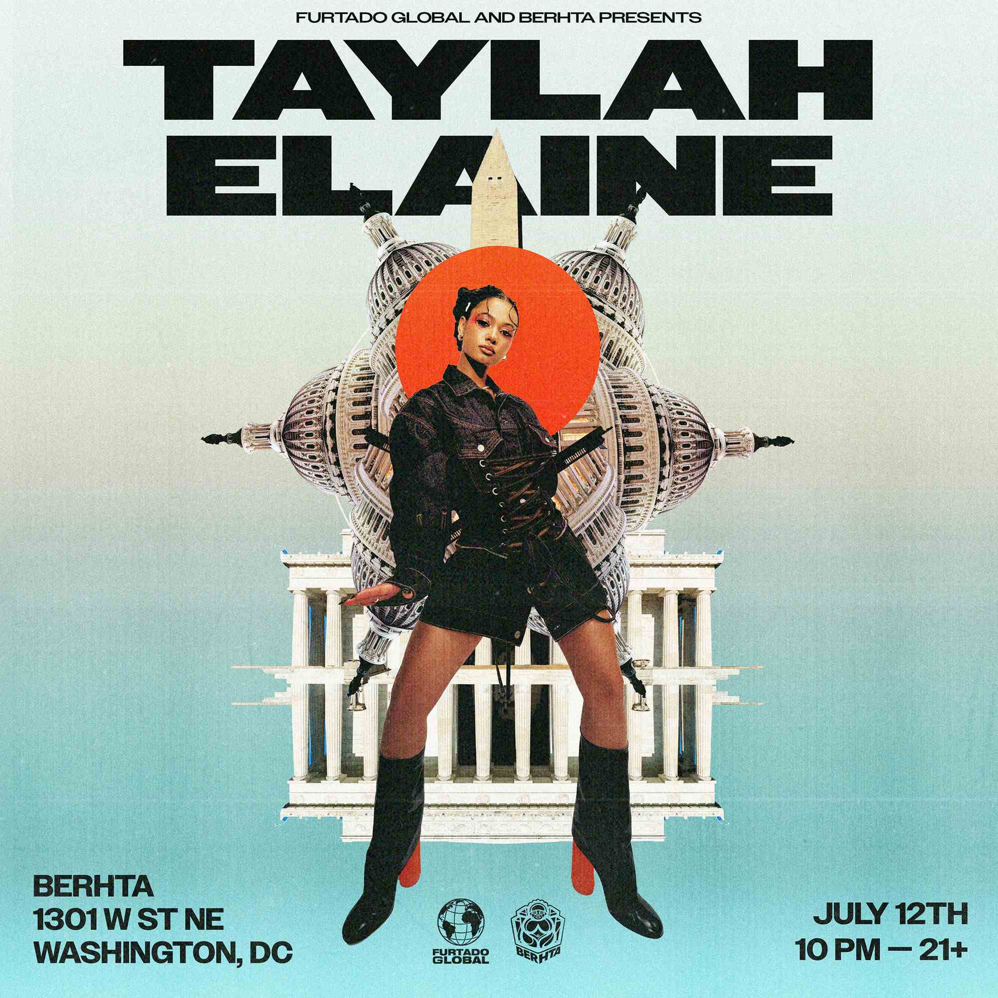 Furtado Global & Berhta present: Taylah Elaine event flyer