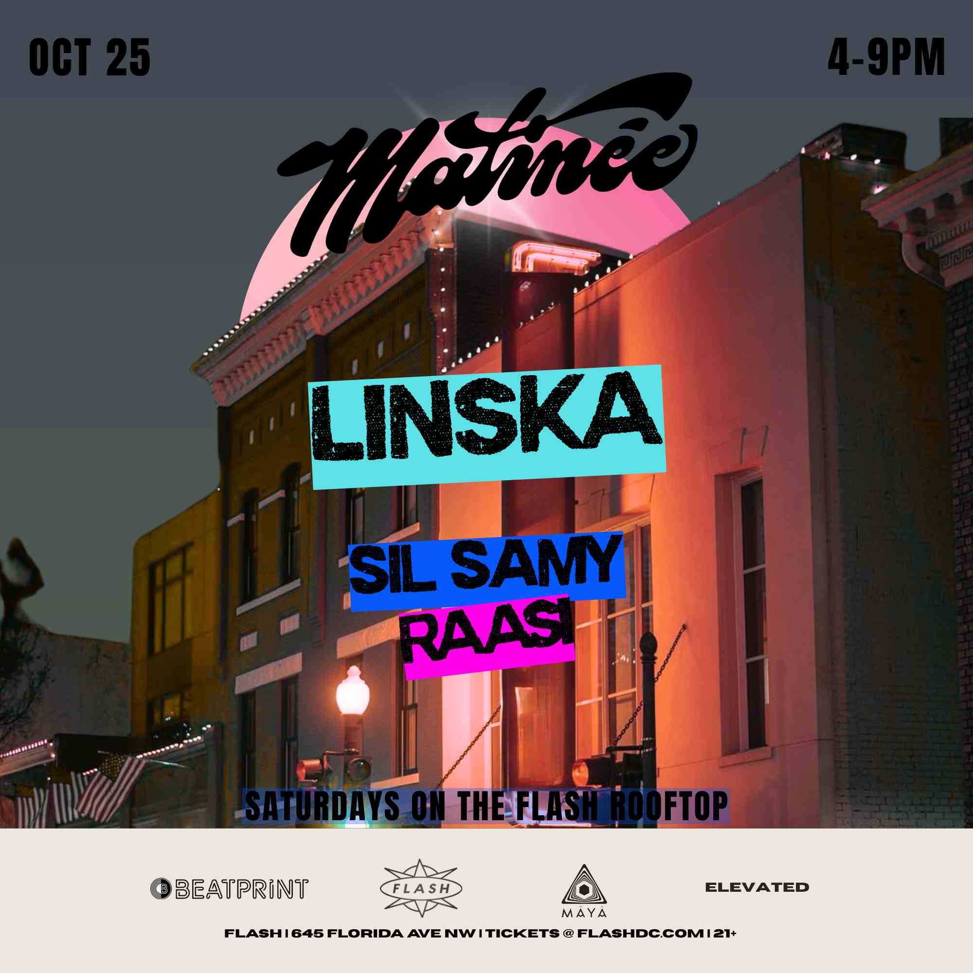 Matinée Day Party: Linska - Sil Samy - Raasi event flyer