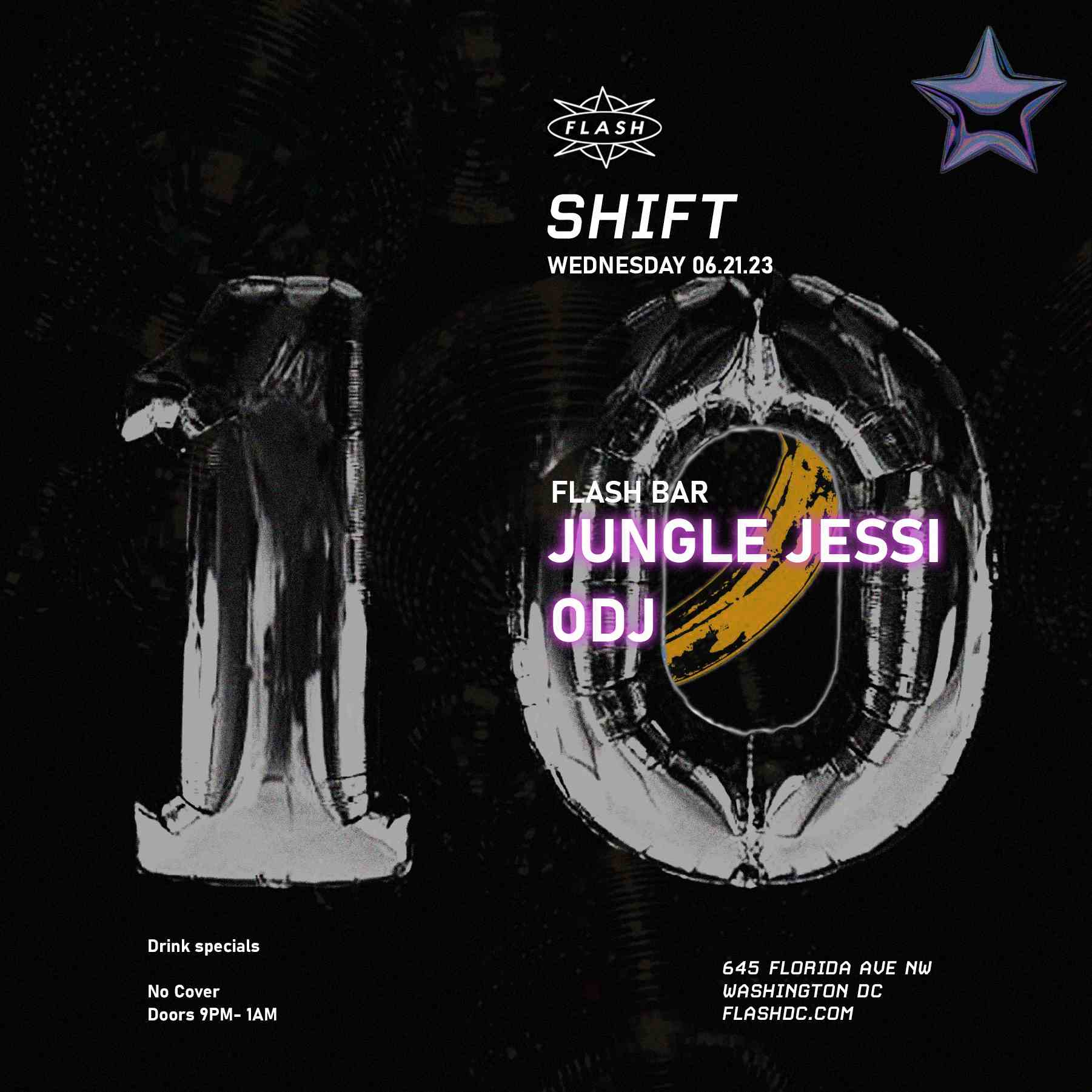 SHIFT: Jungle Jessi - ODJ event flyer