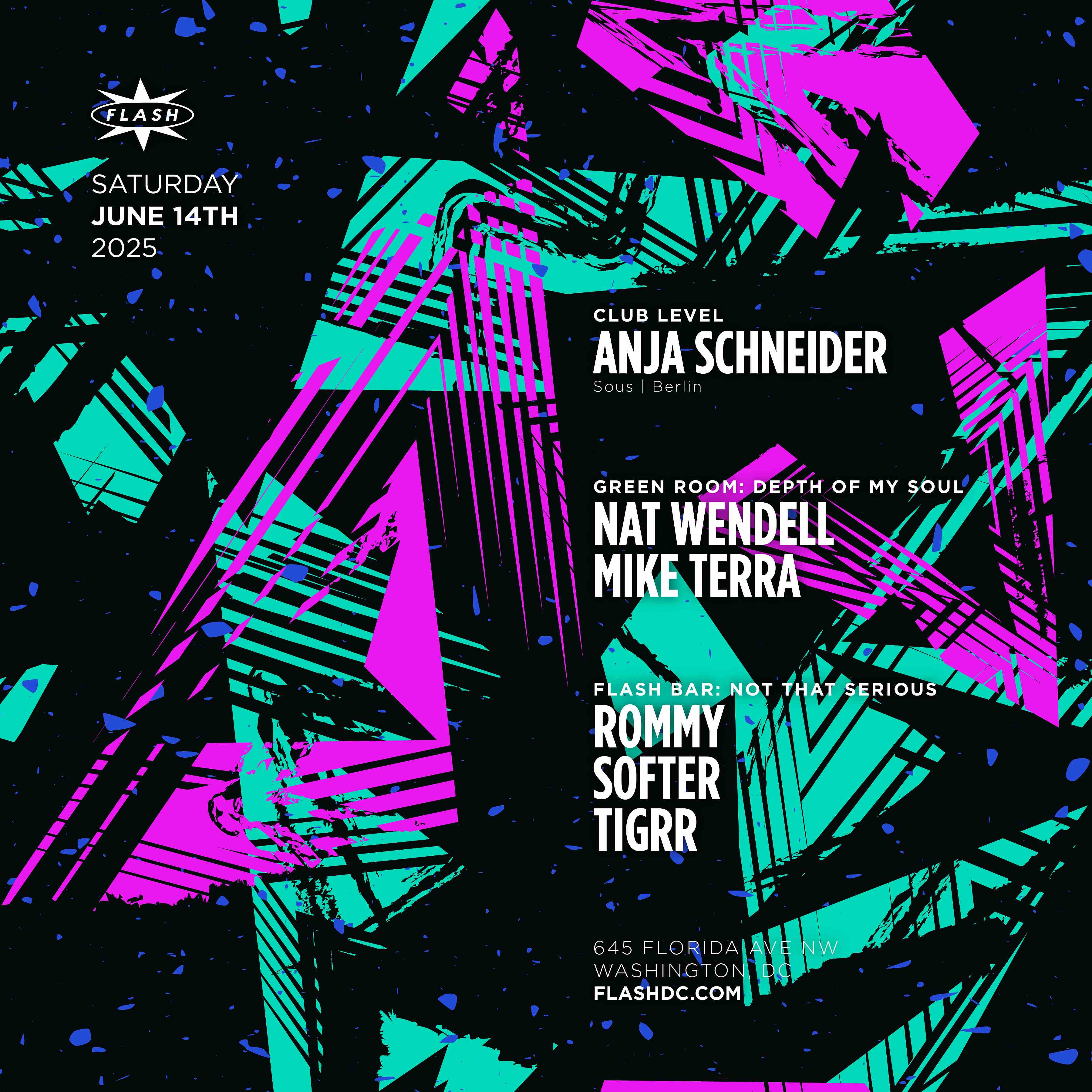 Anja Schneider event flyer