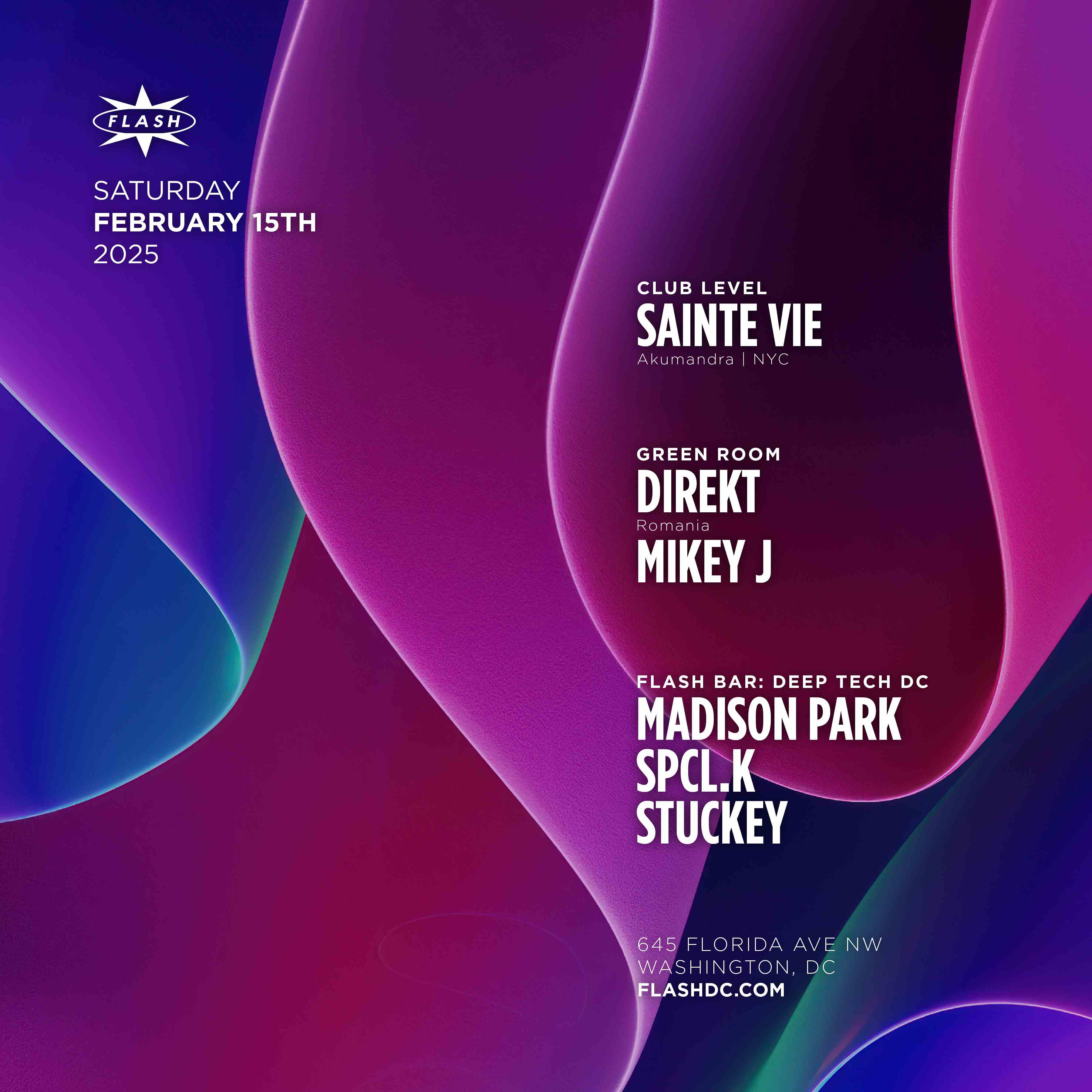 Sainte Vie - Direkt event flyer