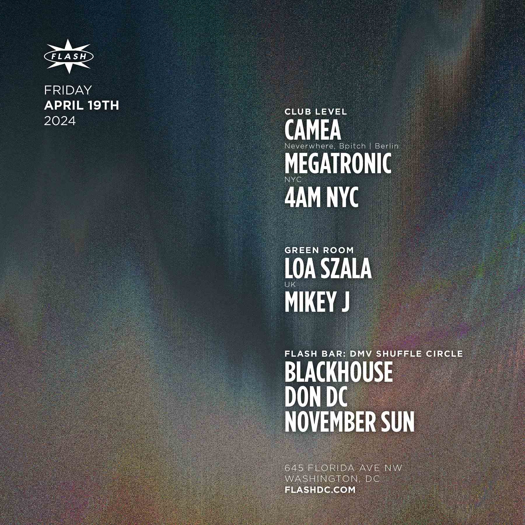 Camea - Megatronic - 4AM NYC event flyer