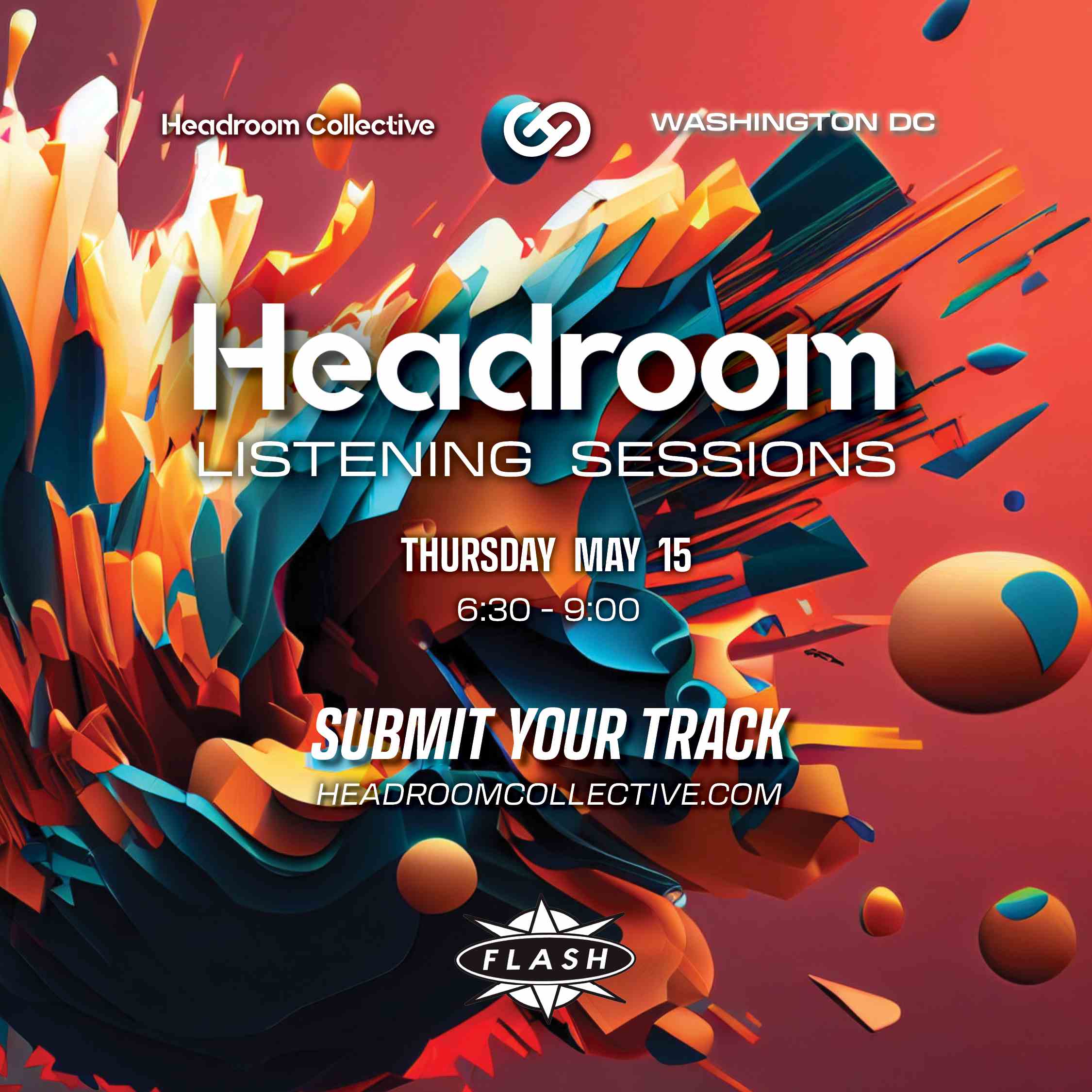 Headroom Listening Sessions event flyer