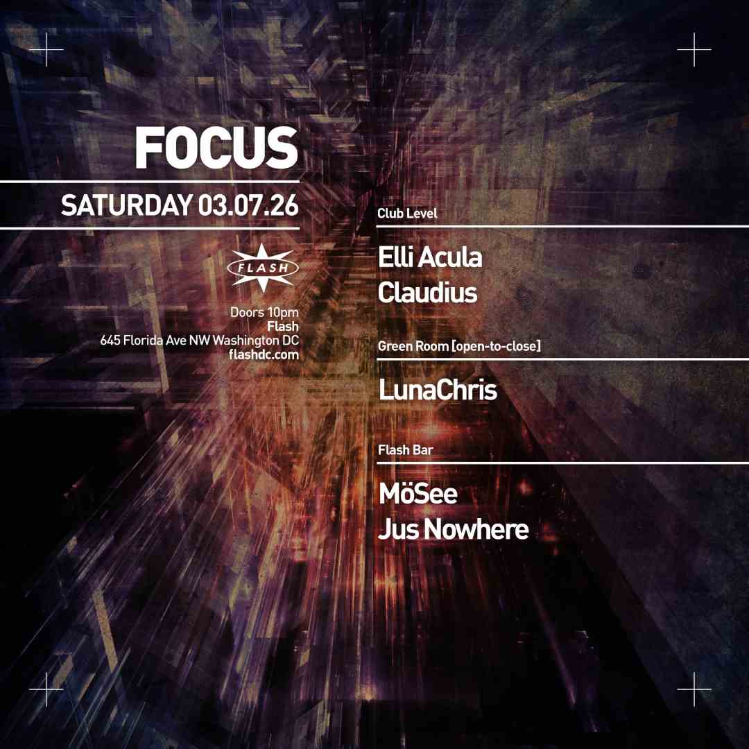 FOCUS: Elli Acula event flyer