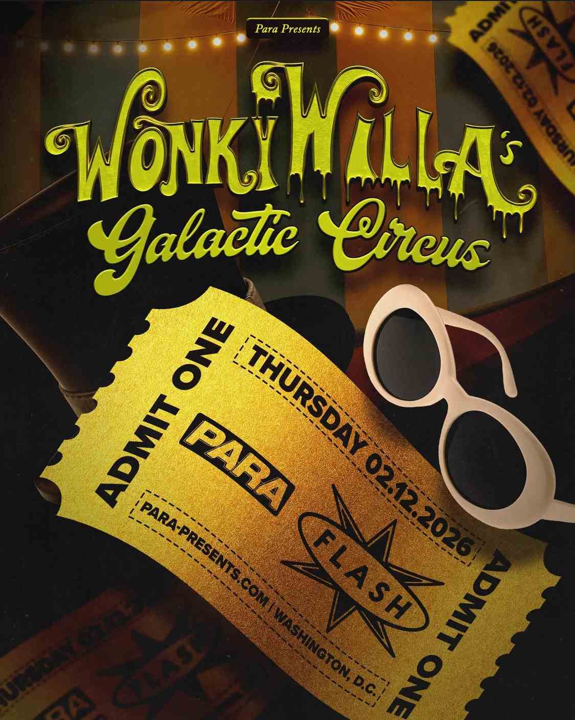 Para Presents: Wonky Willa event flyer