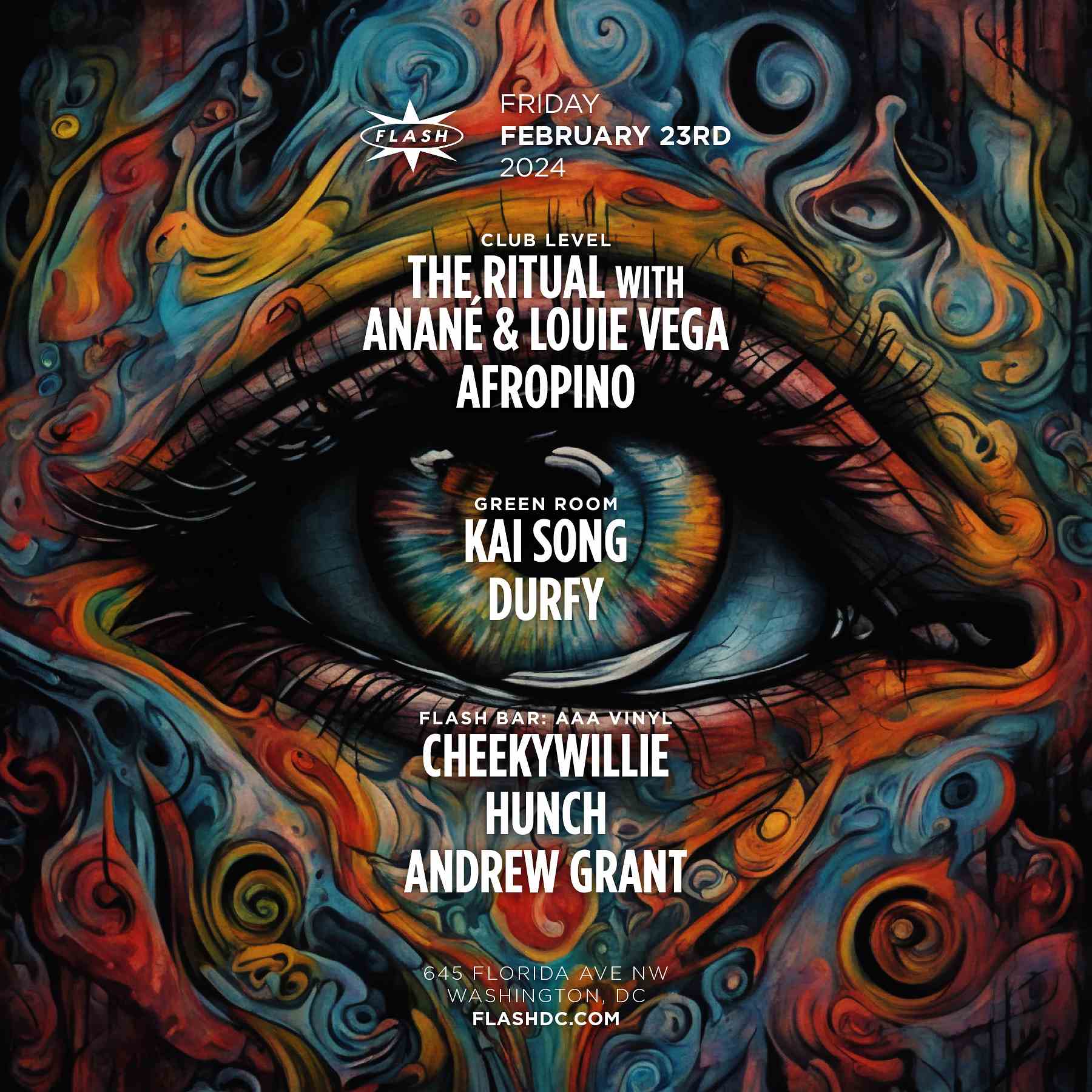 The Ritual with Anané & Louie Vega event flyer