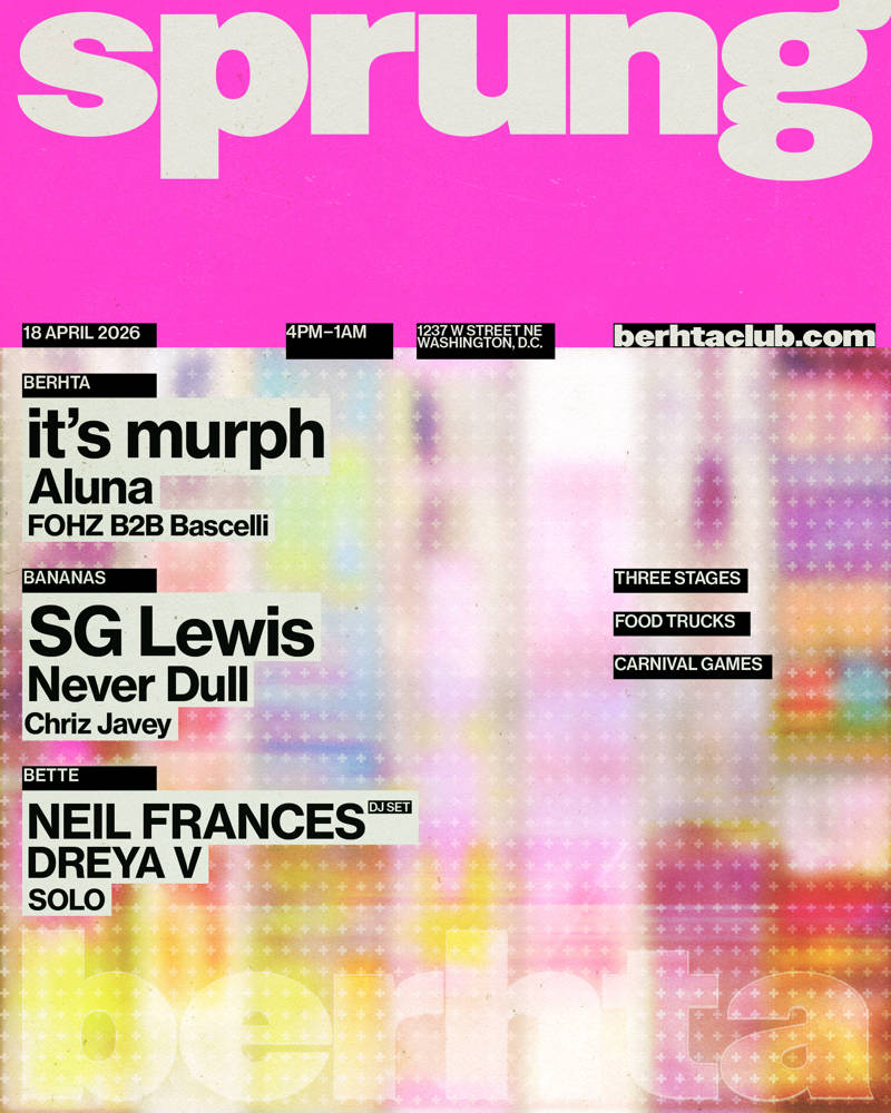 SPRUNG: it's murph, SG Lewis, NEIL FRANCES & more event flyer