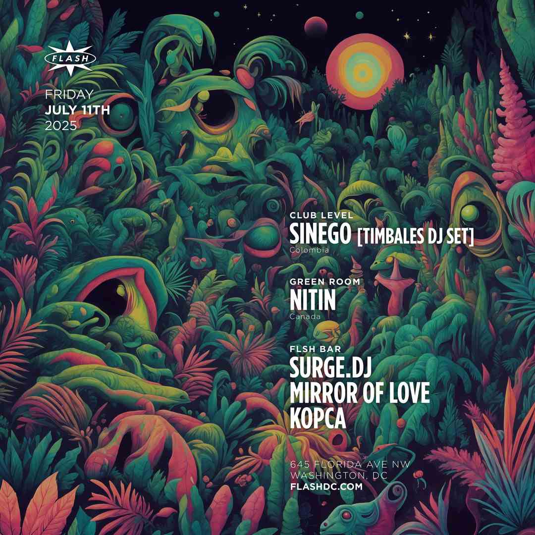 Sinego event flyer