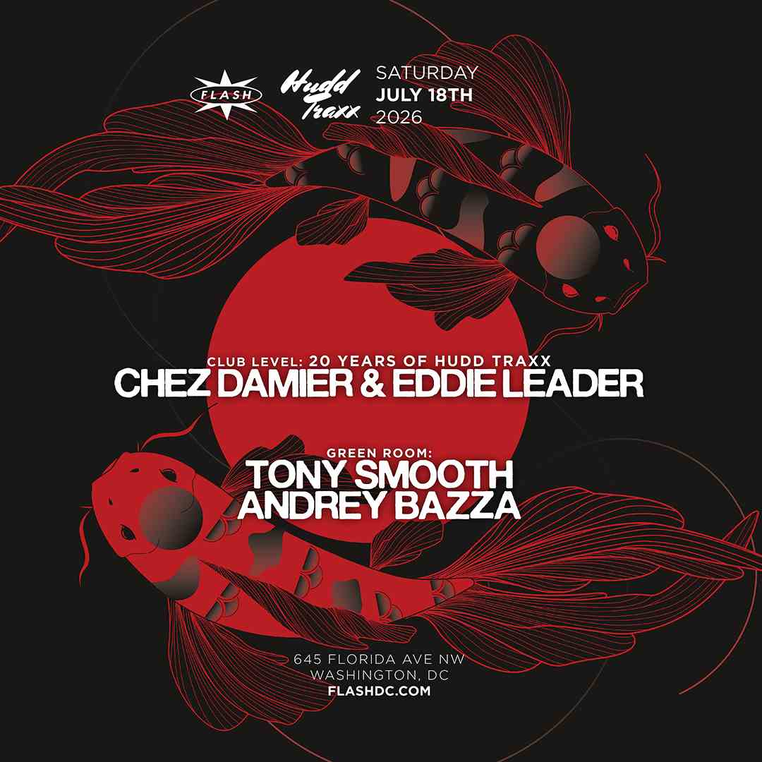 Hudd Traxx: Chez Damier & Eddie Leader event flyer