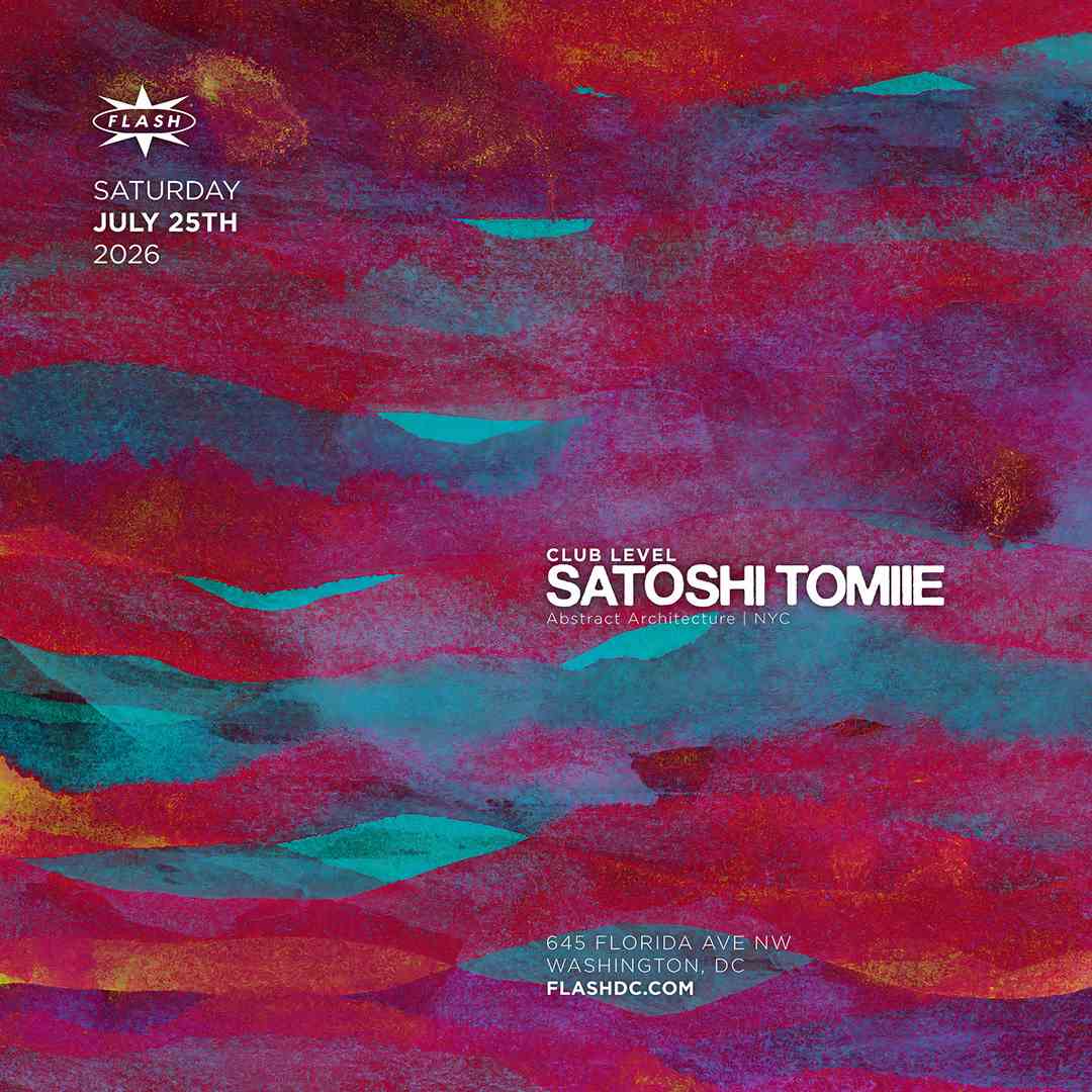 Satoshi Tomiie event flyer