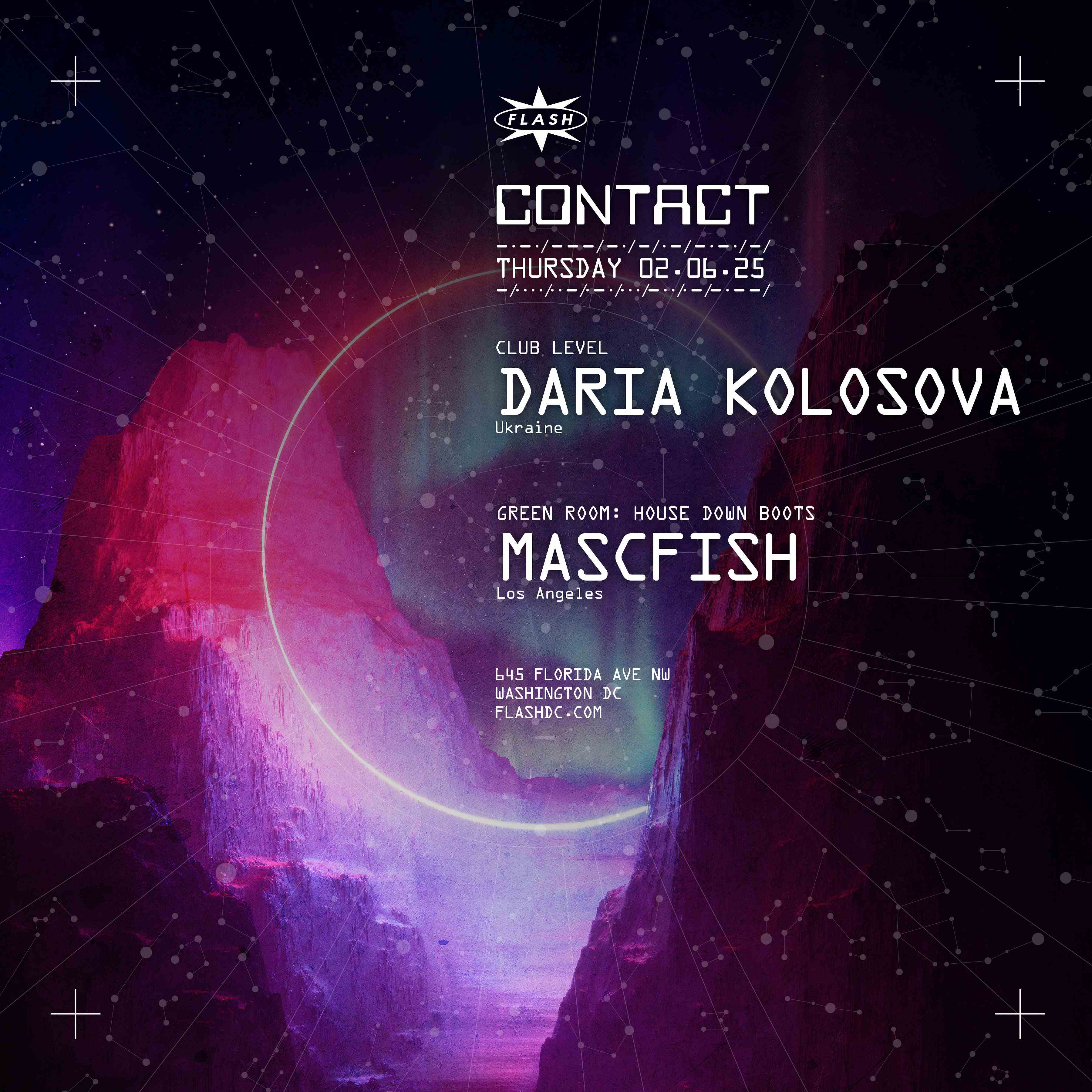 CONTACT: Daria Kolosova event flyer