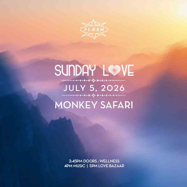 Sunday Love: Monkey Safari event flyer