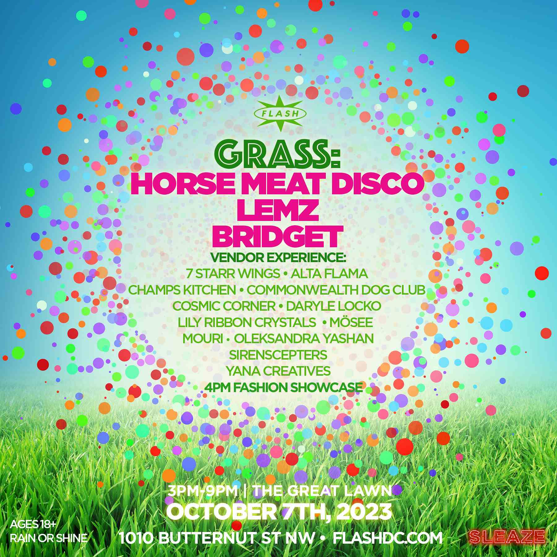GRASS: Horse Meat Disco event flyer