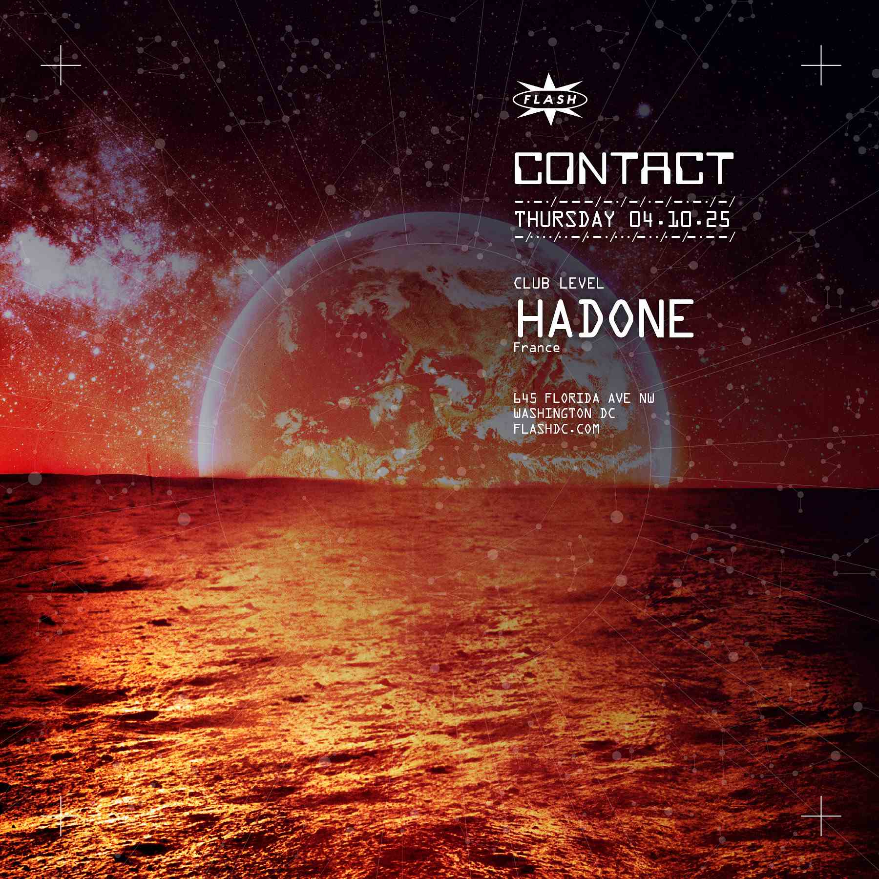 CONTACT: Hadone event flyer