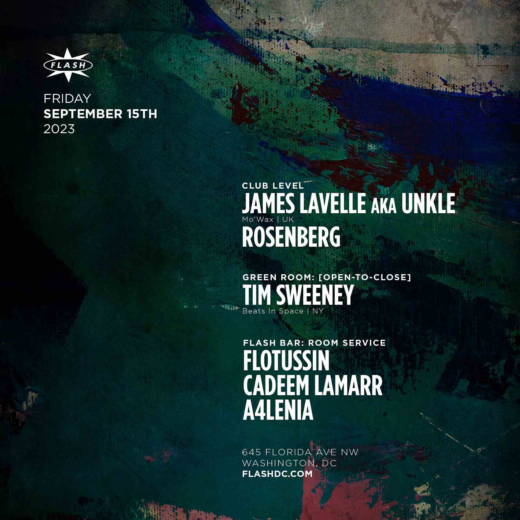 James Lavelle aka UNKLE event flyer