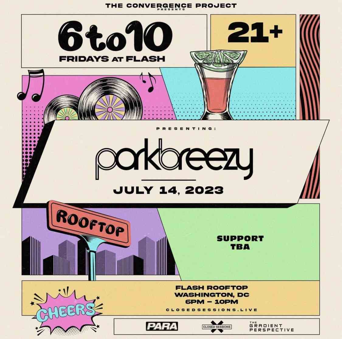 Fridays at Flash: Parkbreezy (early show) event flyer