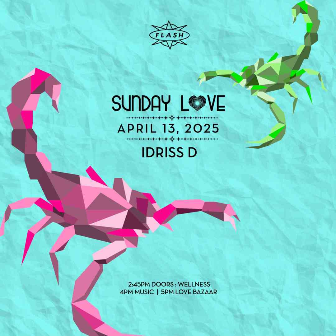 Sunday Love: Idriss D event flyer