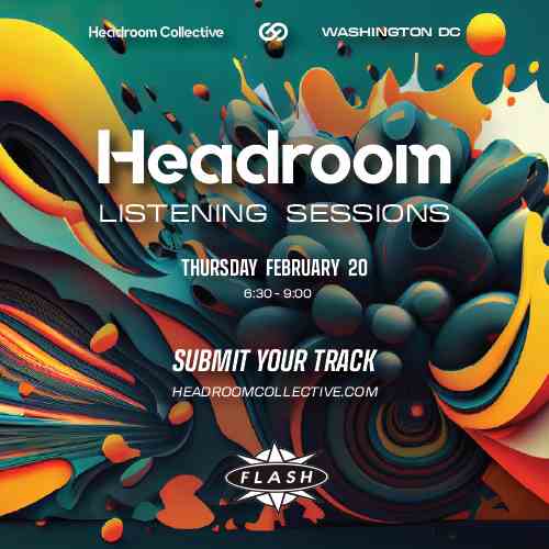 Headroom Listening Sessions event flyer