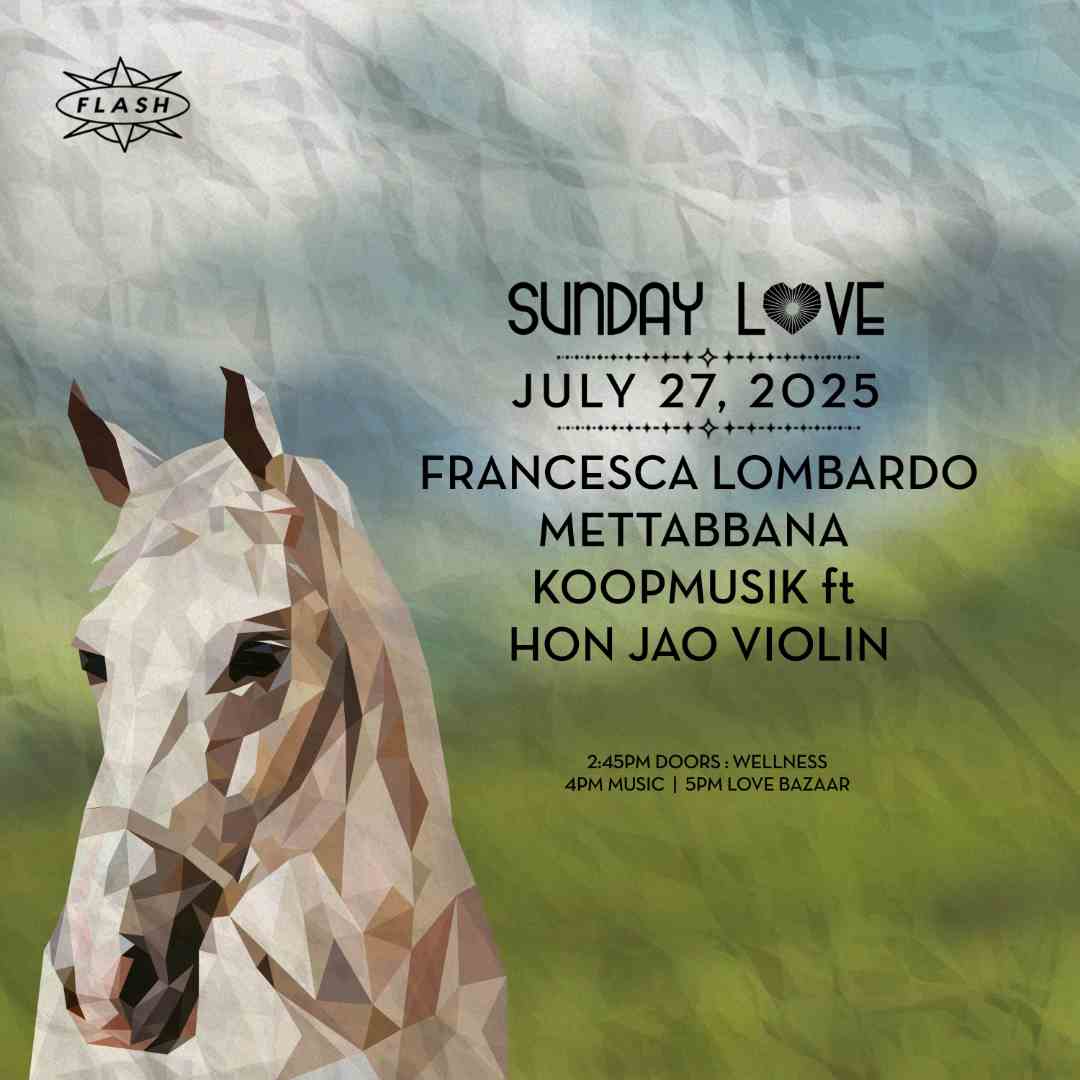 Sunday Love: Francesca Lombardo - Mettabbana - Koopmusik ft. Hon Jao Violin event flyer