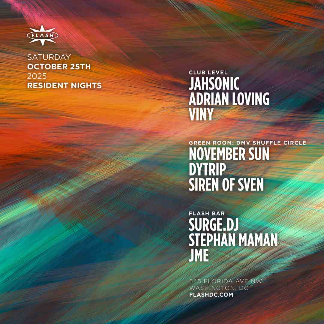 Resident Nights: Jahsonic - Adrian Loving - VINY event flyer
