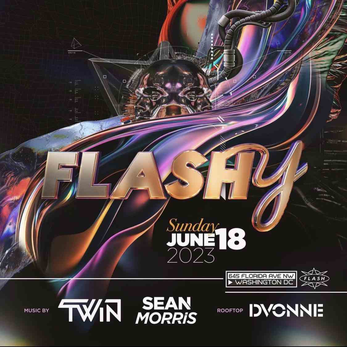 Flashy! event flyer