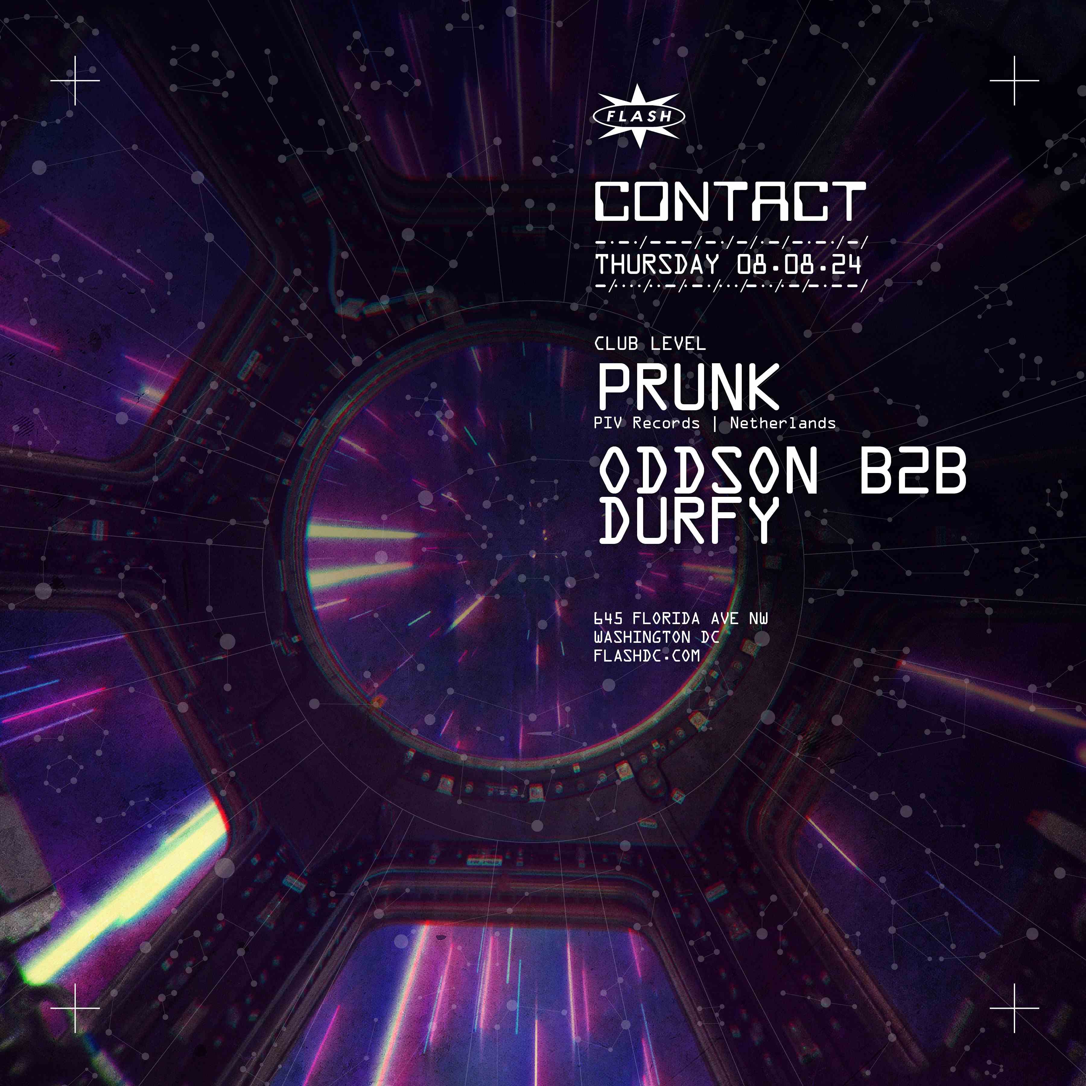 CONTACT: Prunk event flyer