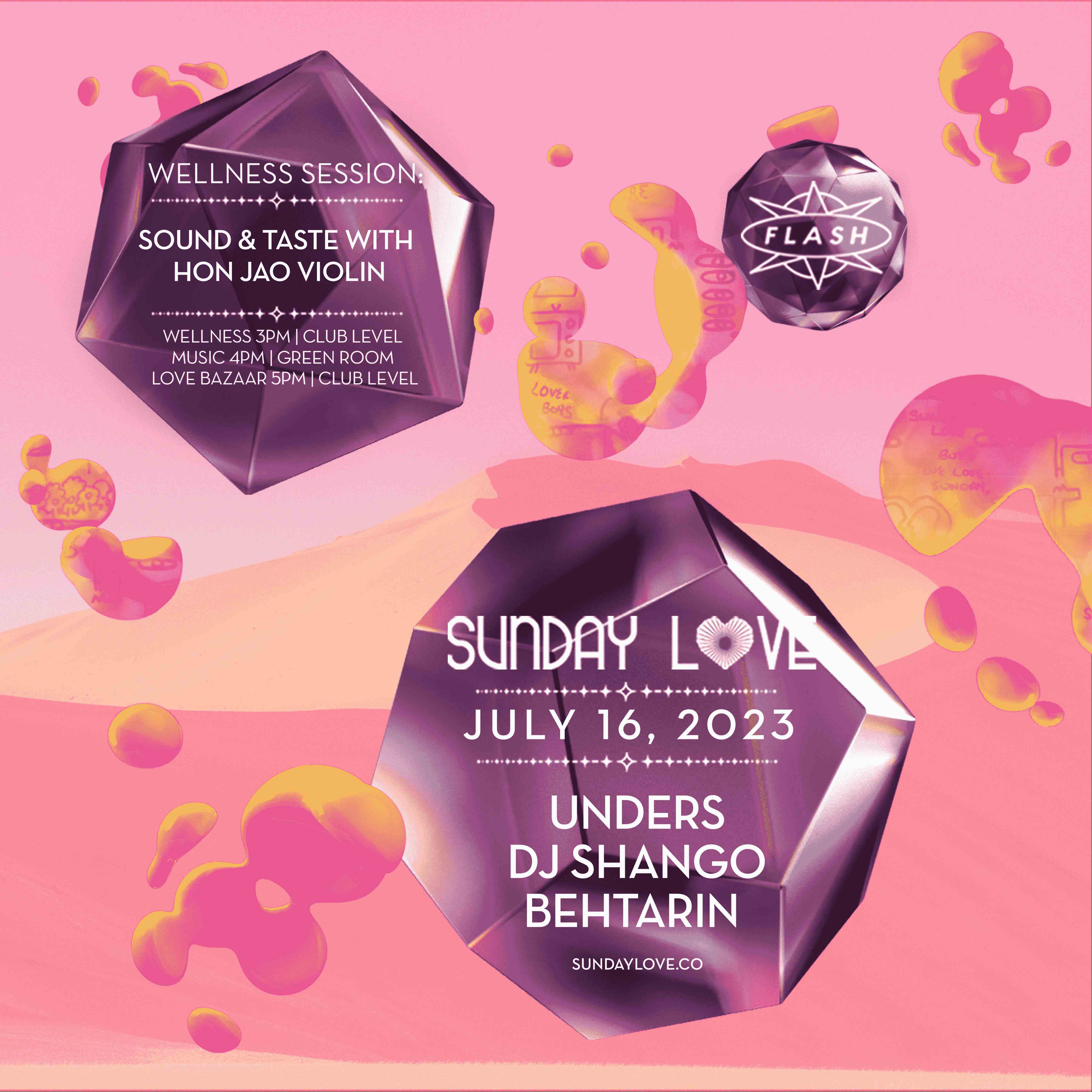 Sunday Love: Unders - DJ Shango - BehTarin event flyer