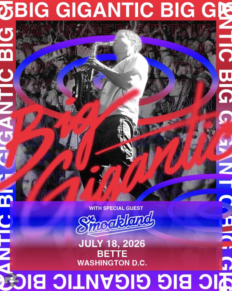 Big Gigantic - Smoakland event flyer