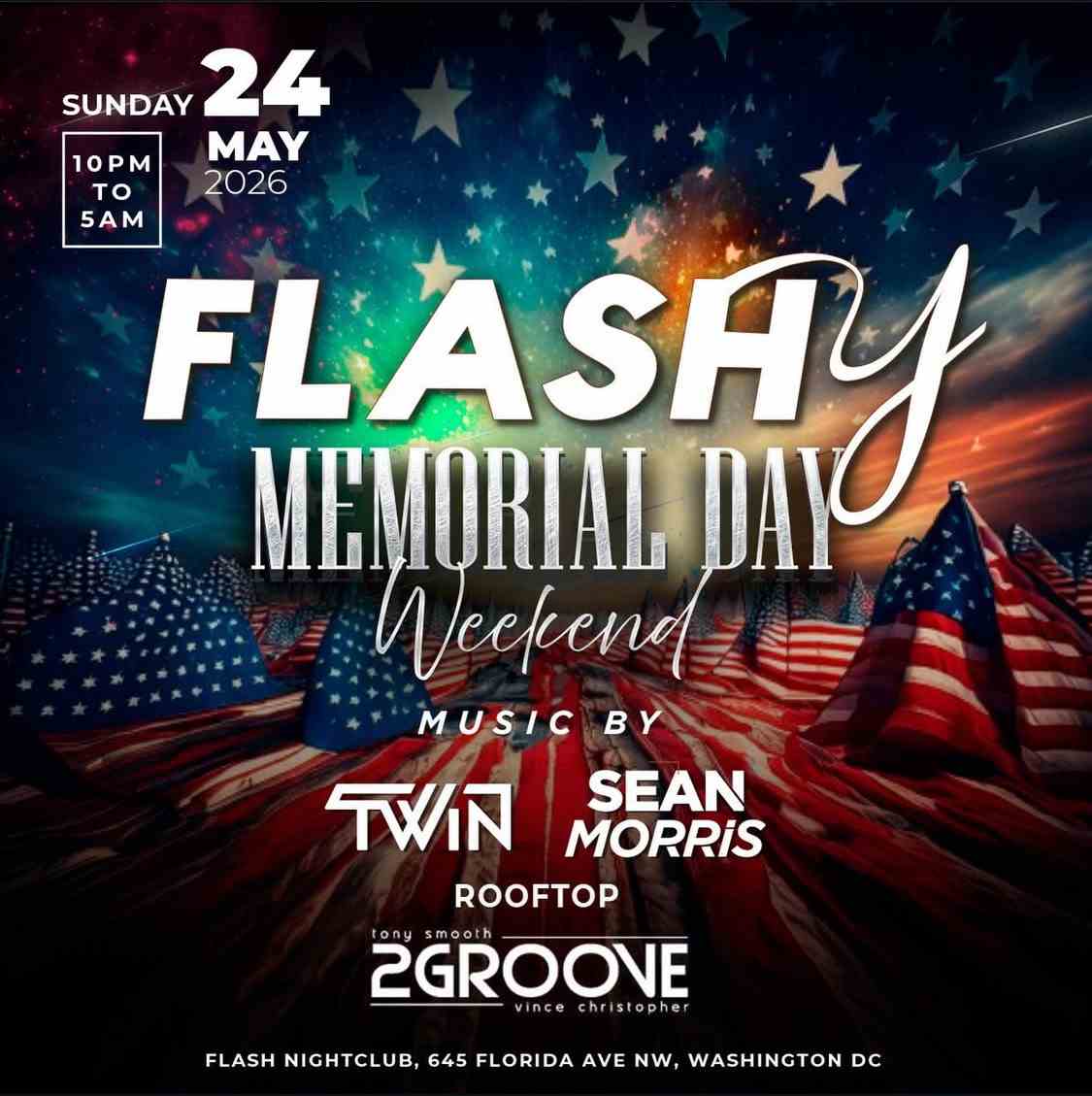 Flashy Memorial Day Weekend! event flyer