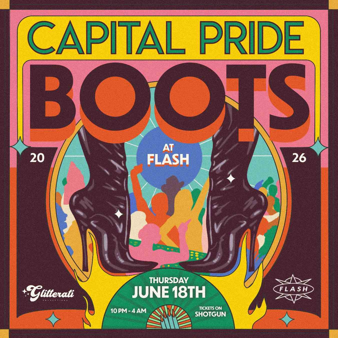 Capital Pride Boots event flyer