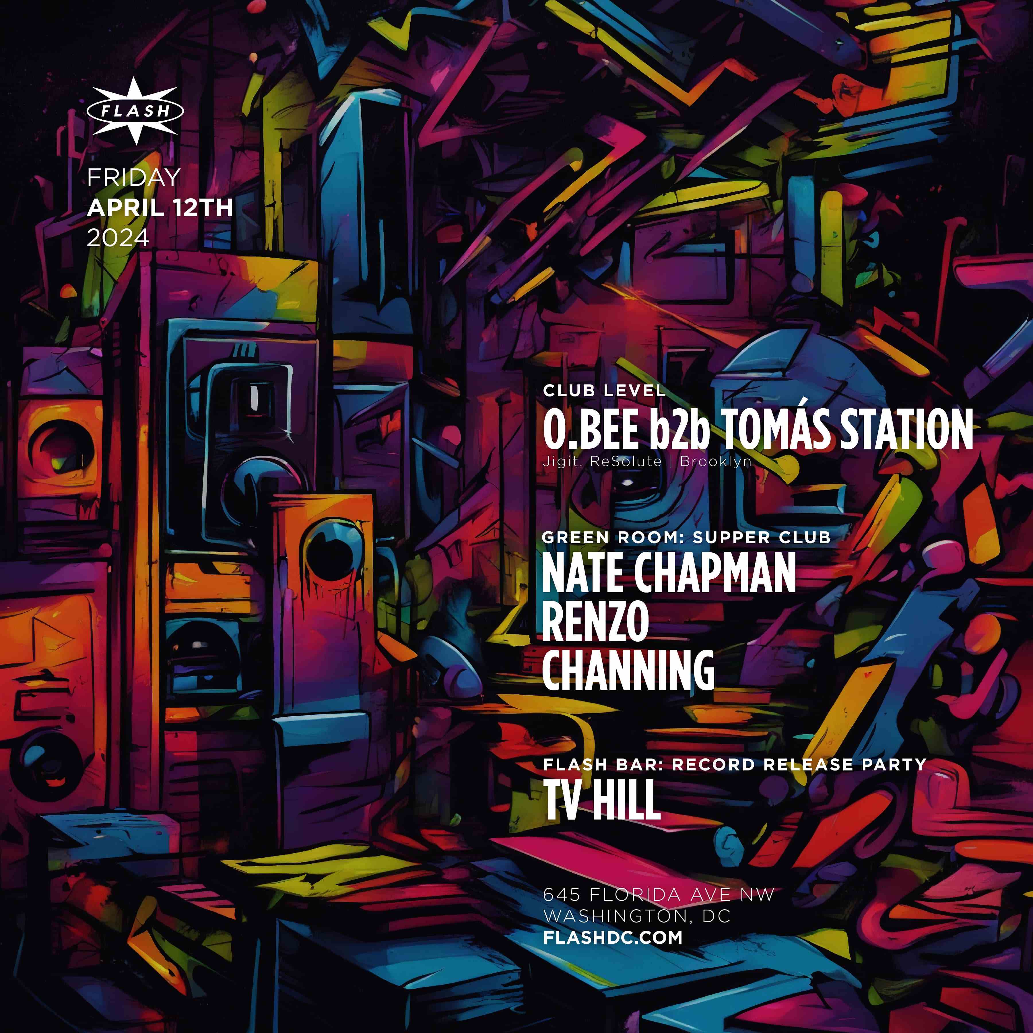 O.BEE b2b Tomás Station event flyer