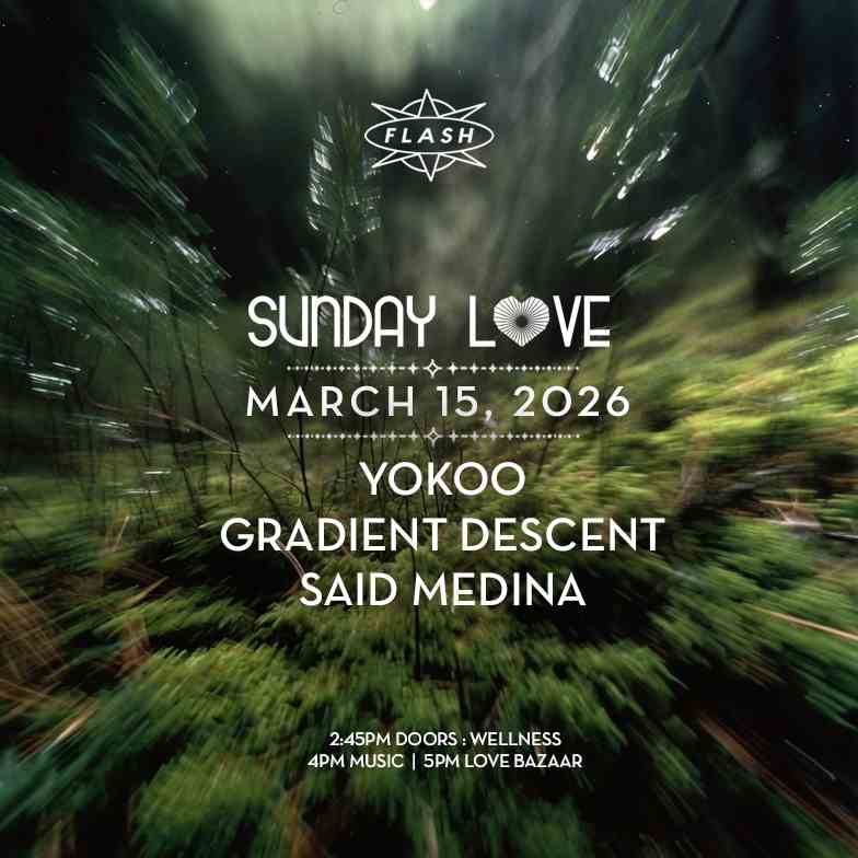 Sunday Love: YokoO - Gradient Descent event flyer