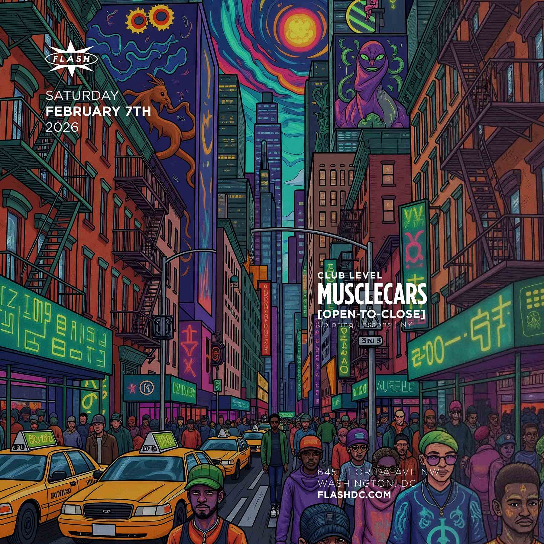 musclecars [open-to-close] event flyer