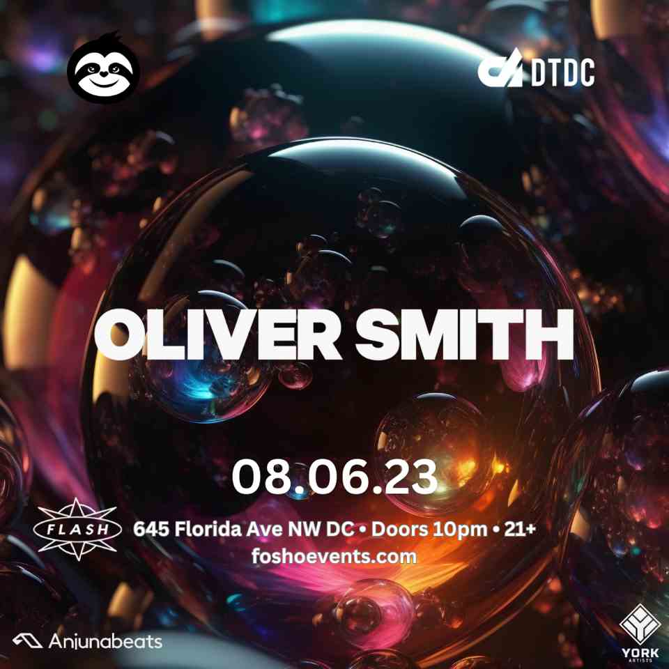 Oliver Smith event flyer