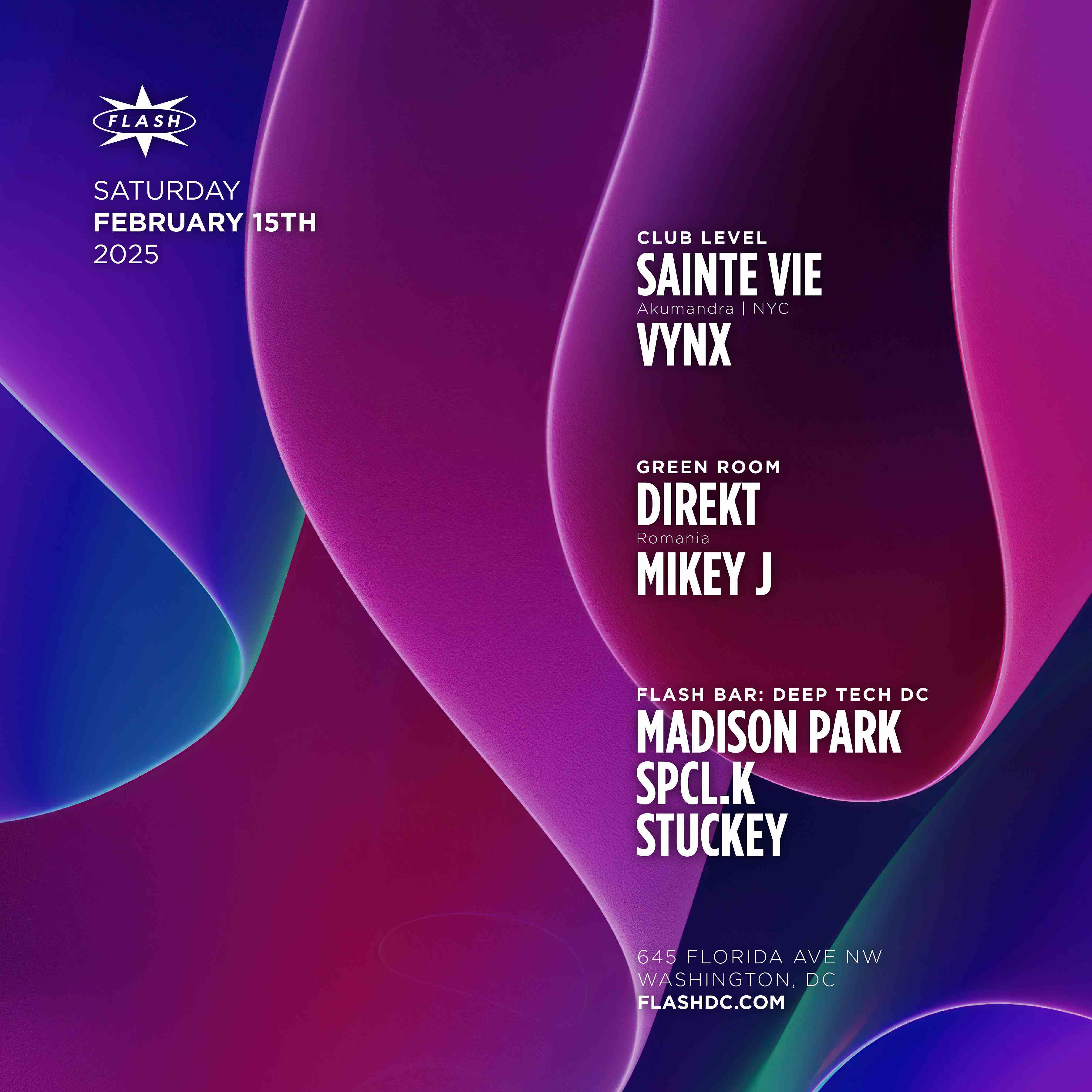 Sainte Vie - Direkt event flyer