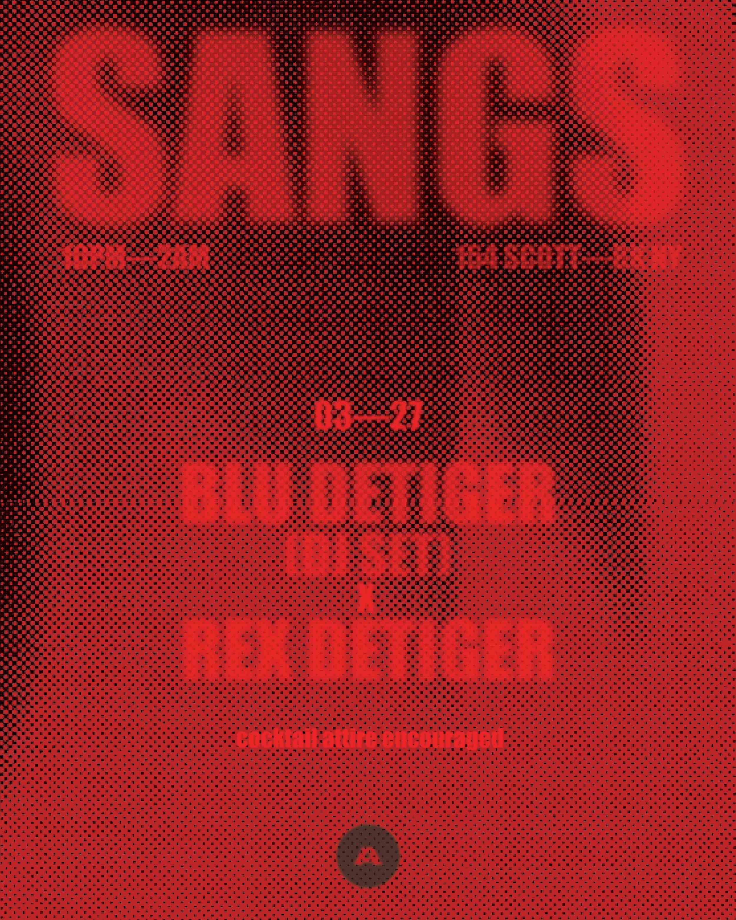 Blu DeTiger x Rex DeTiger event flyer