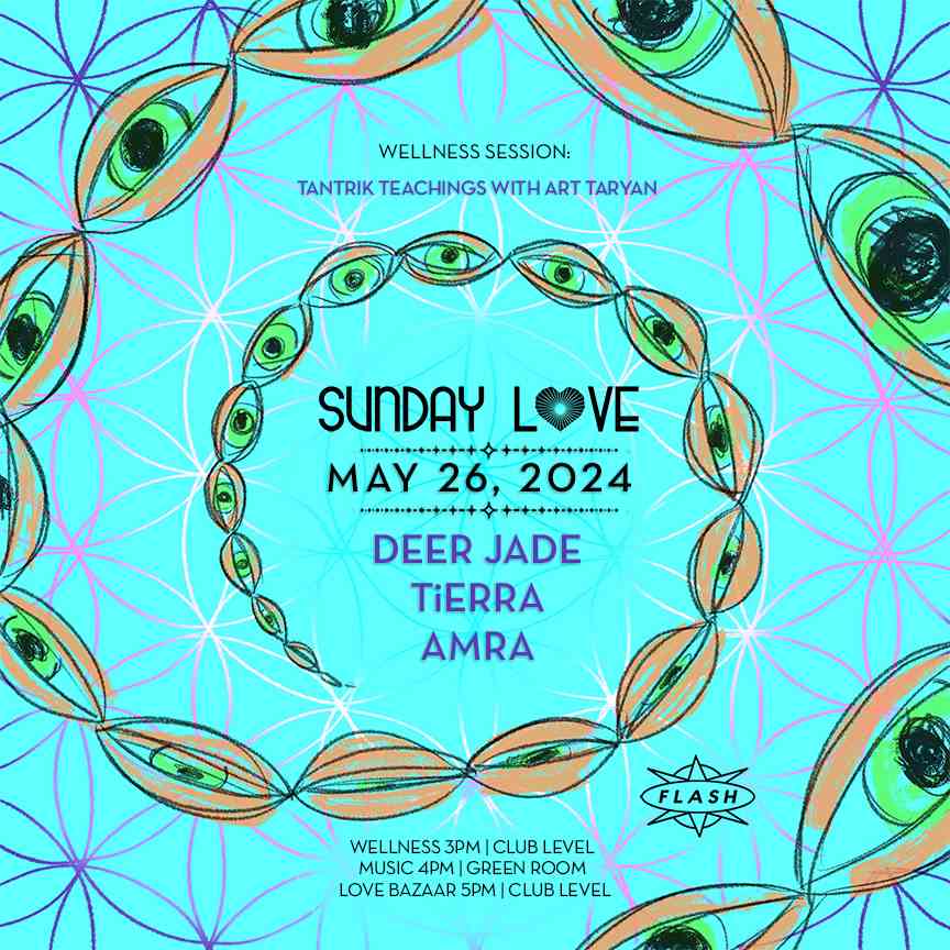 Sunday Love: Deer Jade - TiERRA - AMRA event flyer