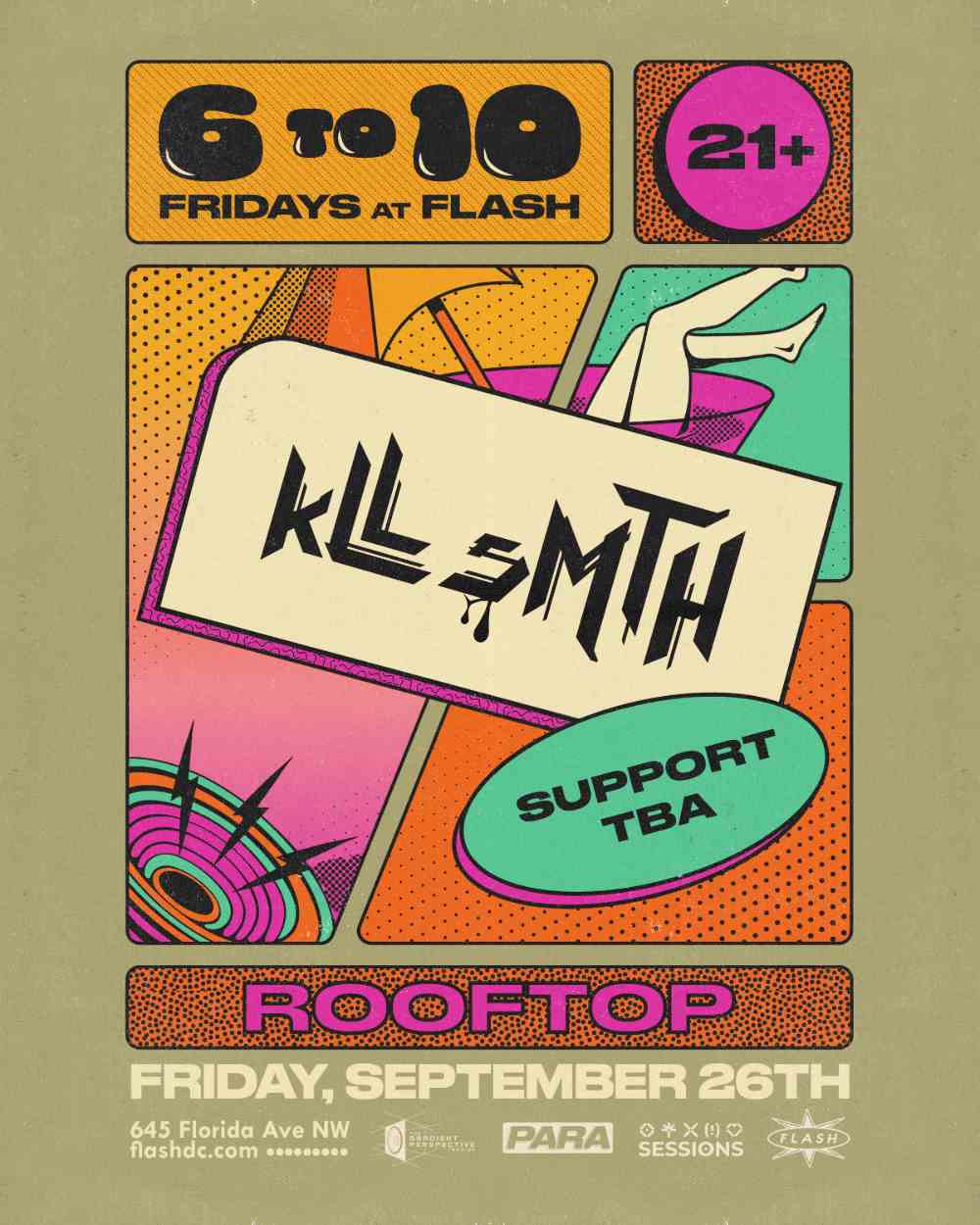 6to10: kLL sMTH event flyer