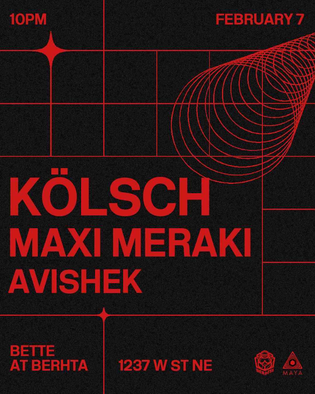 Kölsch - Maxi Meraki event flyer