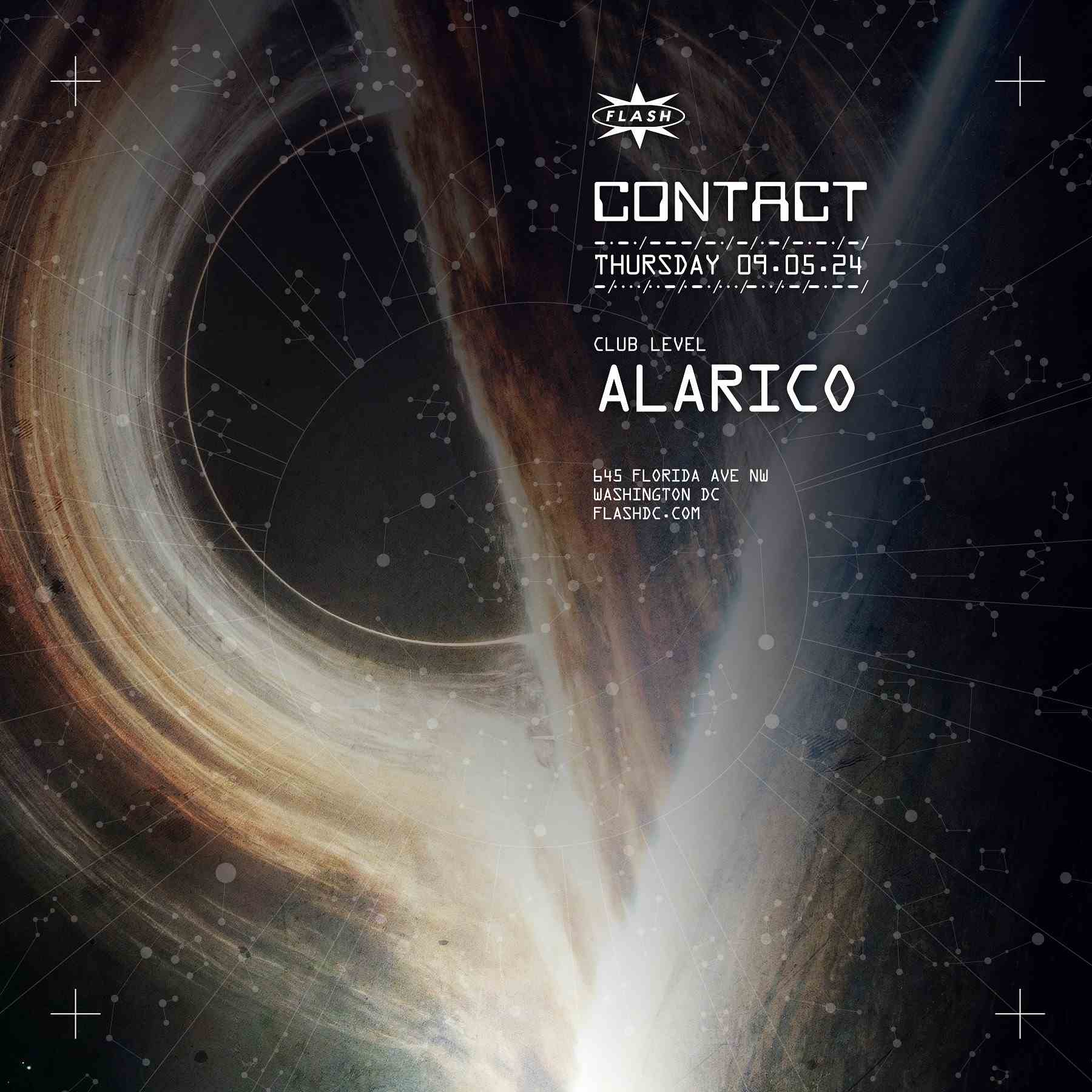 CONTACT: Alarico event flyer