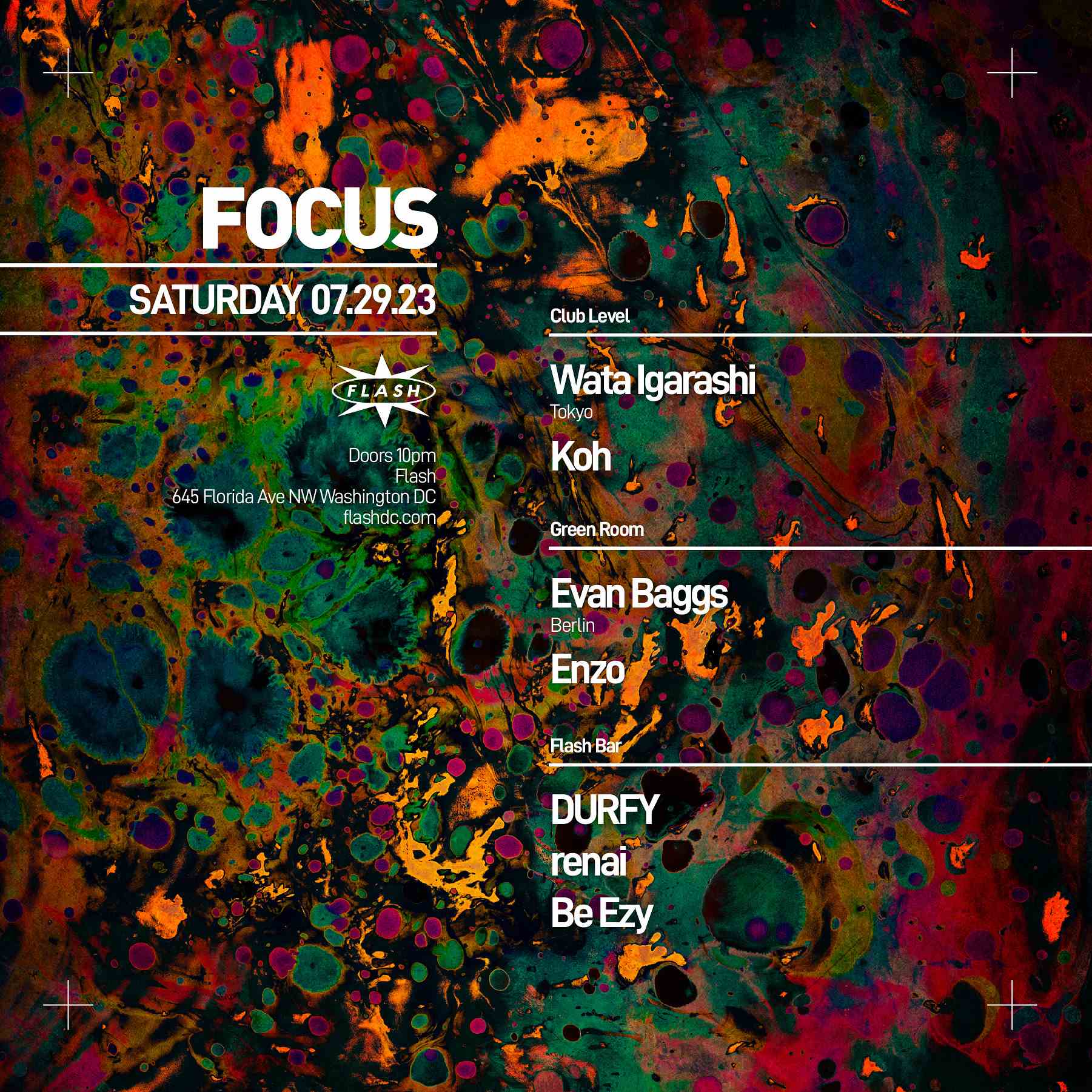 FOCUS: Wata Igarashi - Koh event flyer