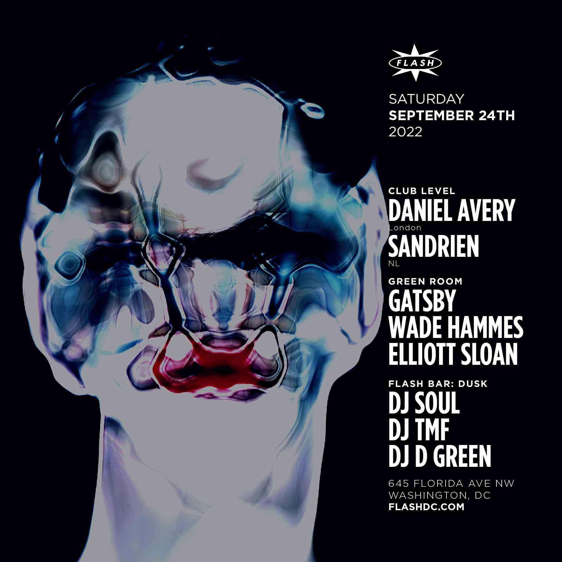 Event image for Daniel Avery - Sandrien - Gatsby - Wade Hammes - Elliott Sloan - Dusk: DJ Soul - DJ TMF - DJ D Green