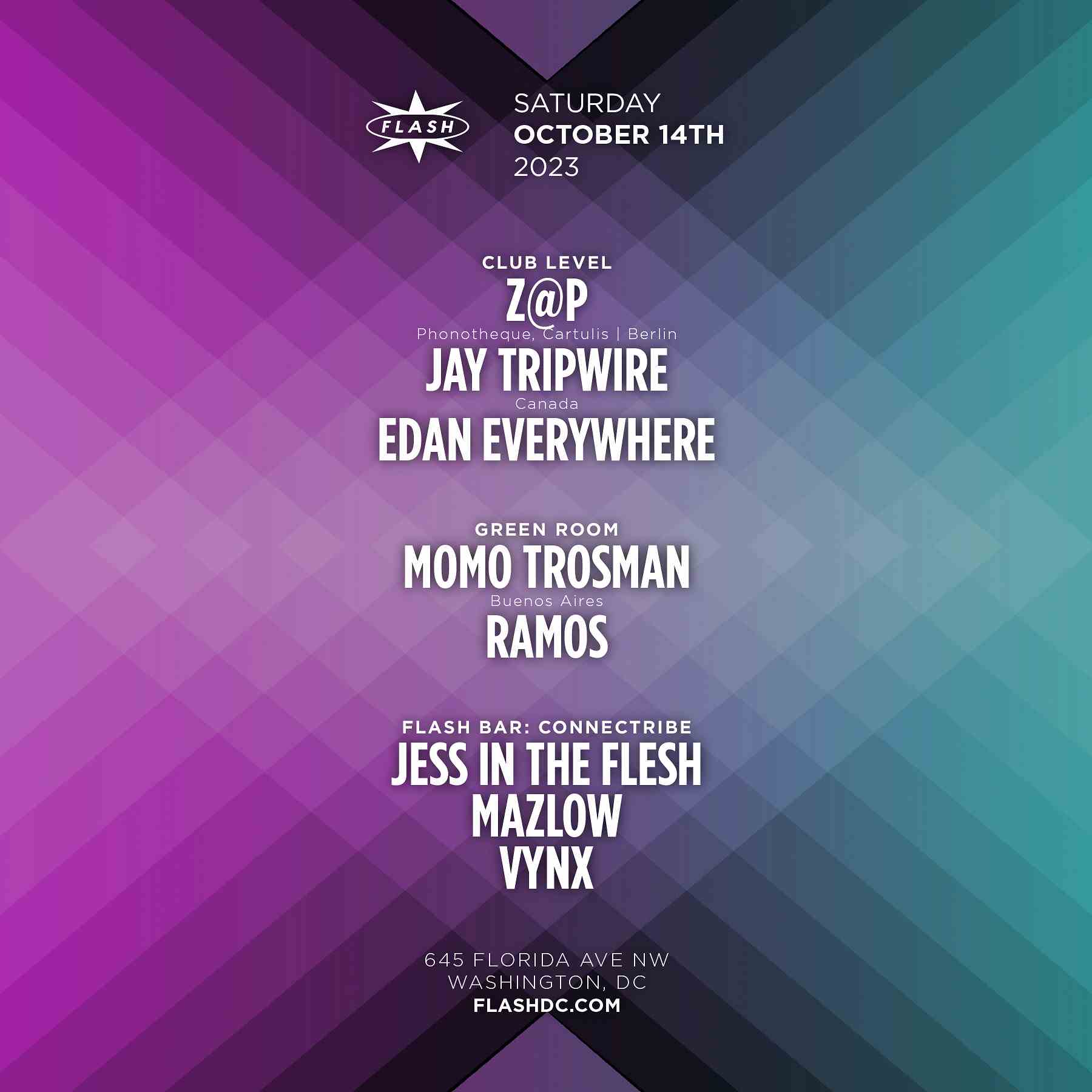 Z@P - Jay Tripwire - Momo Trosman event flyer