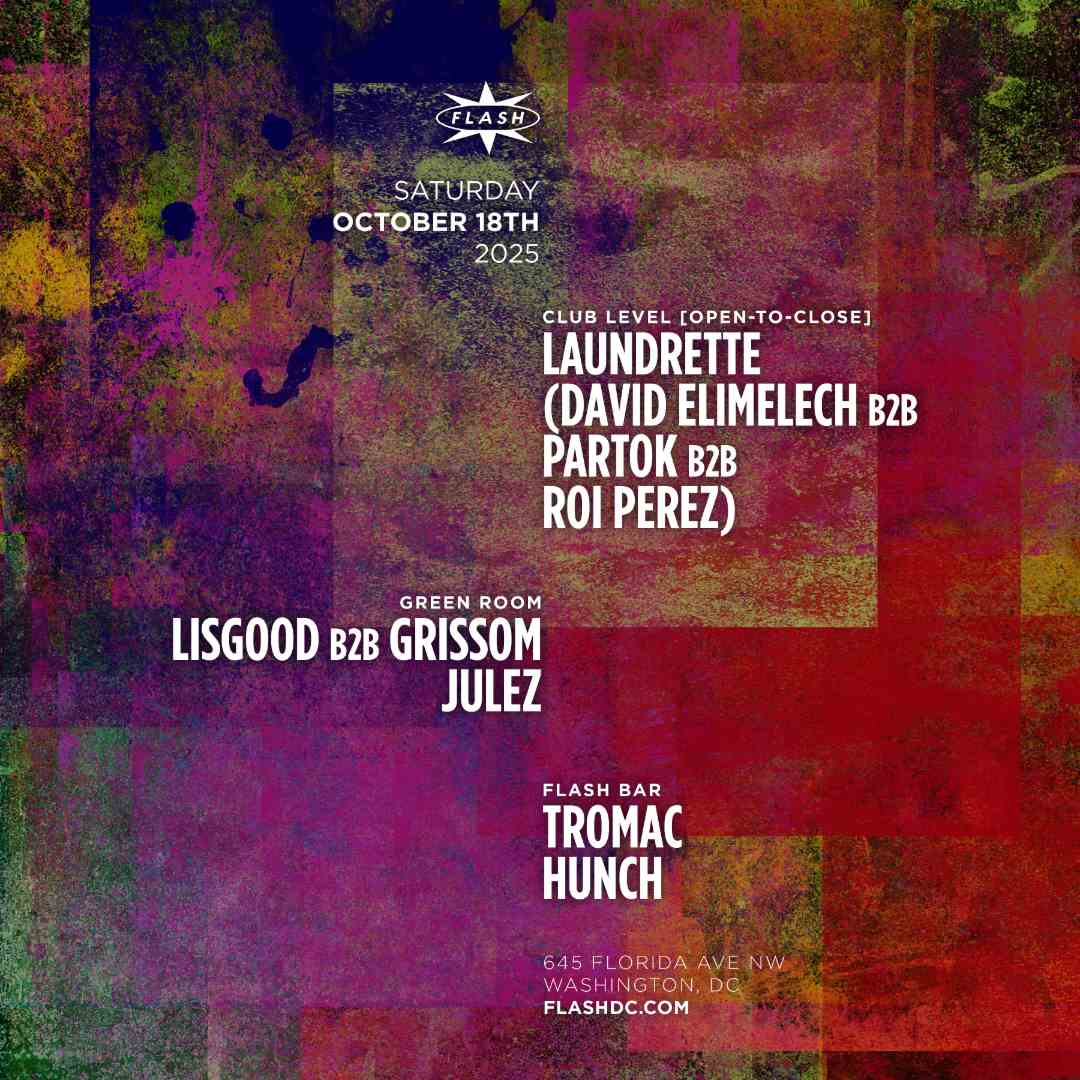 Laundrette (David Elimelech - Partok - Roi Perez) [open-to-close] event flyer
