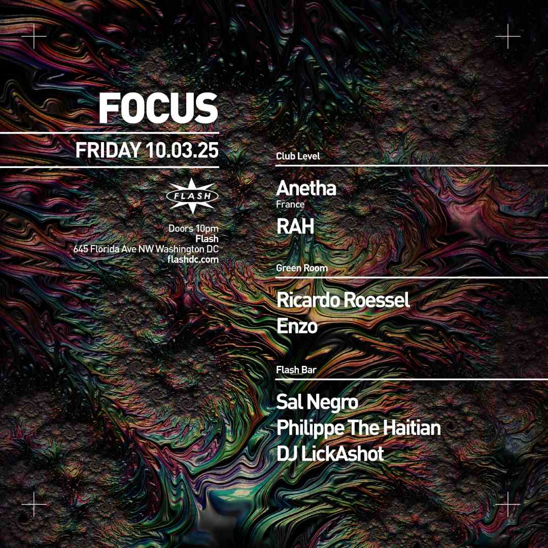 FOCUS: Anetha event flyer