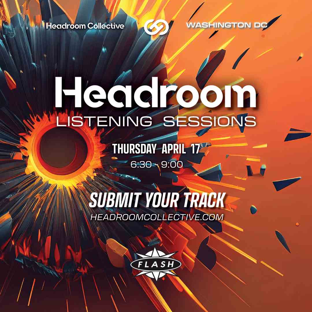 Headroom Listening Sessions event flyer