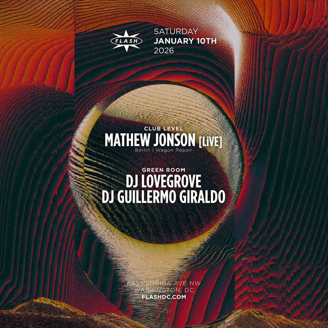 Mathew Jonson [LiVE] event flyer