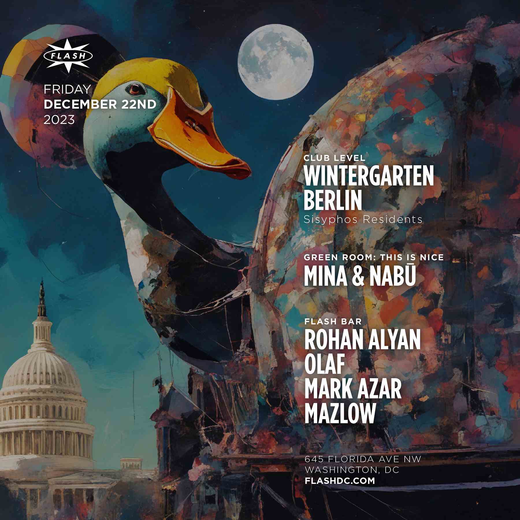 Wintergarten Berlin event flyer