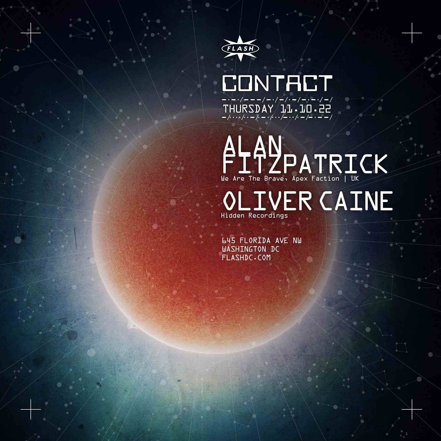 Event image for CONTACT: Alan Fitzpatrick - Oliver Caine